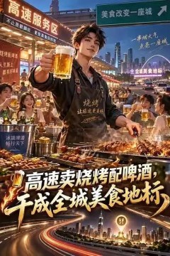 高速卖烧烤配啤酒，干成全城美食地标